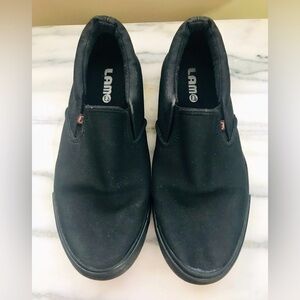 B2G1 FREE* Lam Women’s Black Canvas Slip On Loafer Sneakers Size 8.5